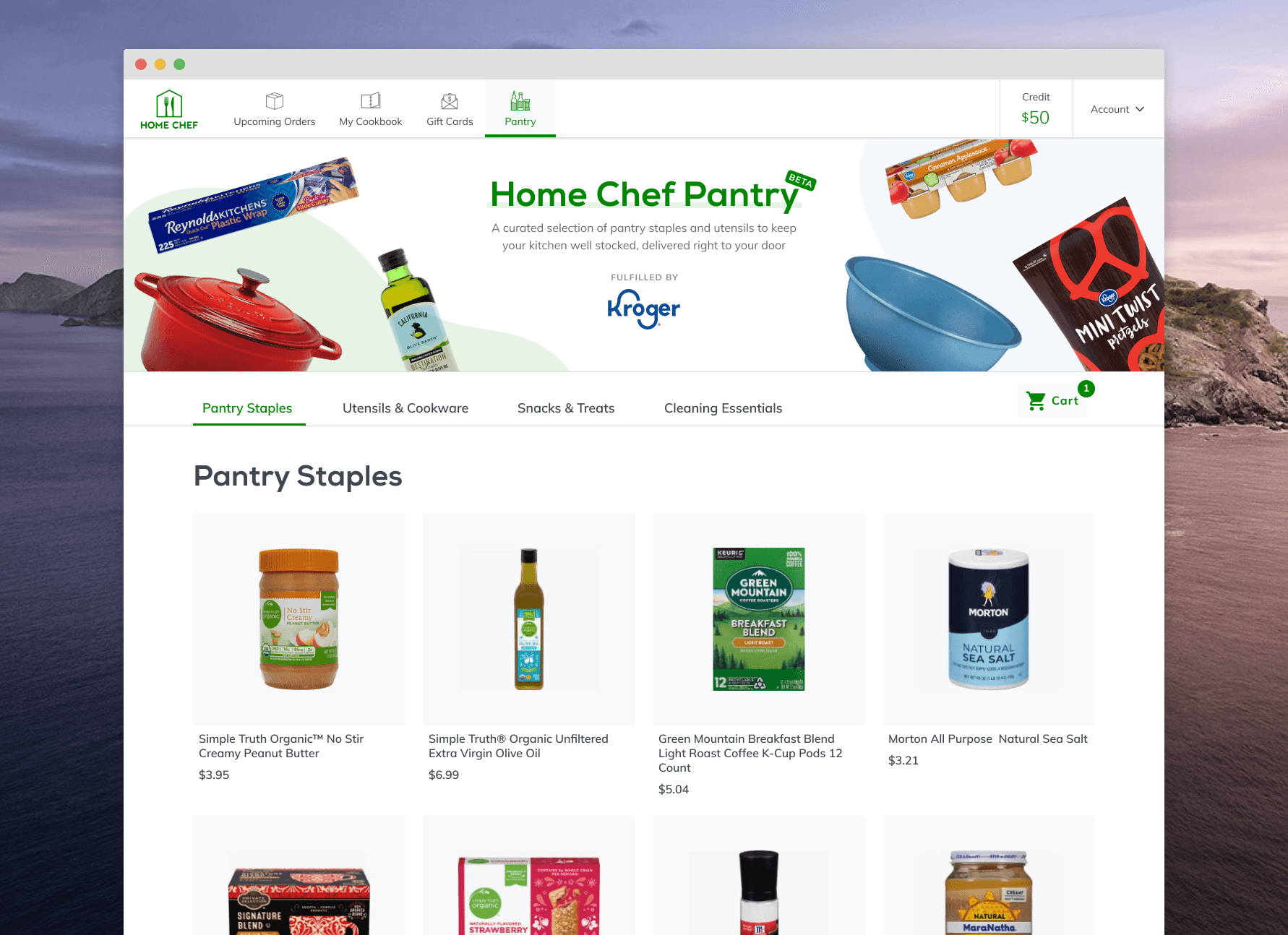Home Chef Pantry home page